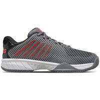 K-Swiss Mens Hypercourt Express HB - Steel Grey/Spicy Red image