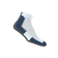 Thorlos Men's Running Mini Crew Ankle Socks Black & White Multiple Sizes image