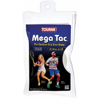 Tourna Mega Tac Overgrip Pack of 10 - White  image