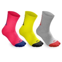 Youth Seasonal Crew Sock 3 Pack Assorted Colours image