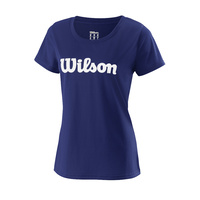 Wilson UWII Script Tech Women's Tee Blue Depths image