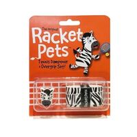 Racket Pets Dampener + Overgrip Set Zebra image