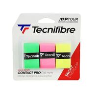 Tecnifibre Pro Contact Overgrip 3 Pack Asst Colours image