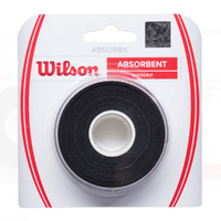 Wilson AbsorbX Overgrip Tennis 3 Pack (Dry Feel) - Black image