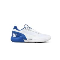 Wilson Mens Rush Pro 5.0 (AC) Tennis Shoes - White / Deja Vu Blue / Safety Yellow image