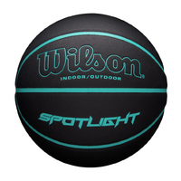 Wilson Spotlight Indoor/Outdoor Basketball - Size 7 - Black/Aqua image