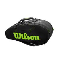 Wilson Super Tour 2 Comp 9 Pack Bag Black/Green image