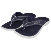 Neat Zori Orthotic Thongs Navy/White image