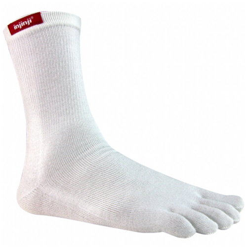 Injinji Sport Original Weight Crew Socks [Colour: White] [Size: Extra Large]