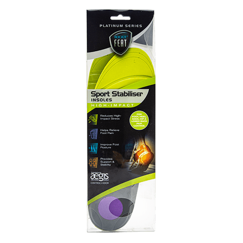 Platinum Series Sport Stabiliser Insoles - High Impact [Size: Small]