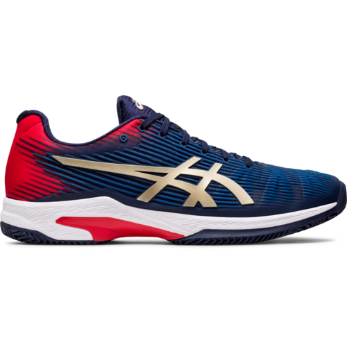 Asics Solution Speed FF Clay Peacoat/Champagne Men's Shoes [Size: US 14]
