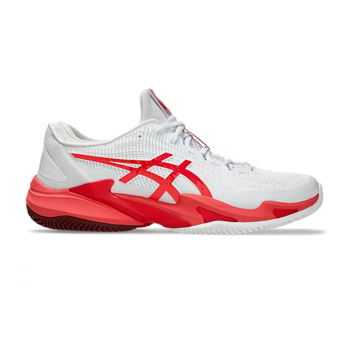 Asics Mens Court FF 3 Novak Clay - White/Electric Red [Size: US - 8.5]