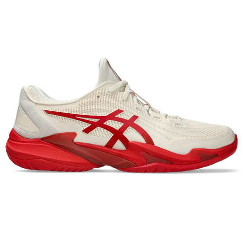 Asics Mens Court FF 3 Novak (AC) - Cream/Classic Red [Size : US - 7]