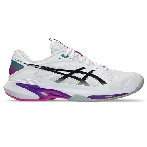 Asics Mens Solution Speed 4 (HC) - White/ Digital Sakura [Size : US - 7]