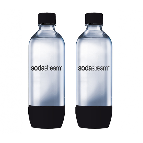 Soda Stream Carbonating Bottles 1L Black Set of 2