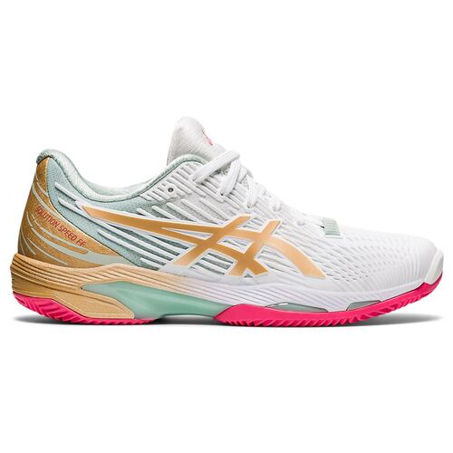 Asics Solution Speed FF 2 Clay L.E. White/Champagne Women's Shoe [Size: US 6.5]