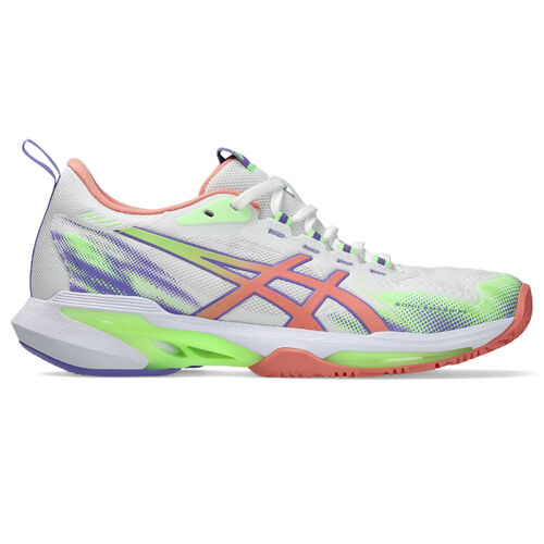 Asics Womens Sonic Smash FF Padel Shoes - White/Guava [Size : US - 6.5]