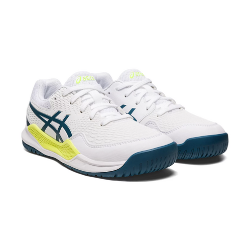 Asics Kids Gel Resolution 9 GS - White/Restful Teal [Size : US - 4 ]