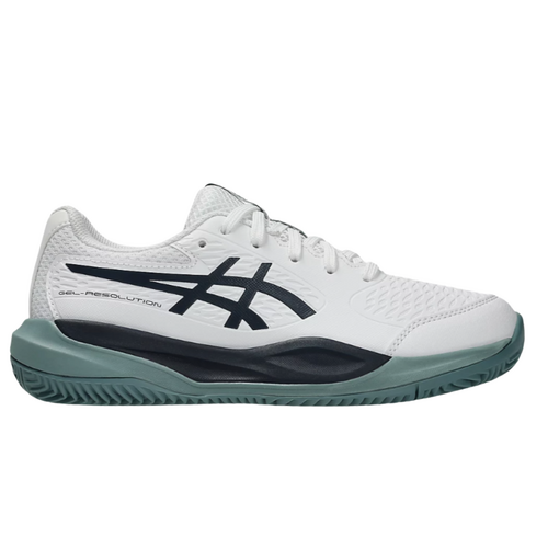 Asics Kids Gel Resolution X (GS) (Clay)  - White/Midnight [Size : US - 3]
