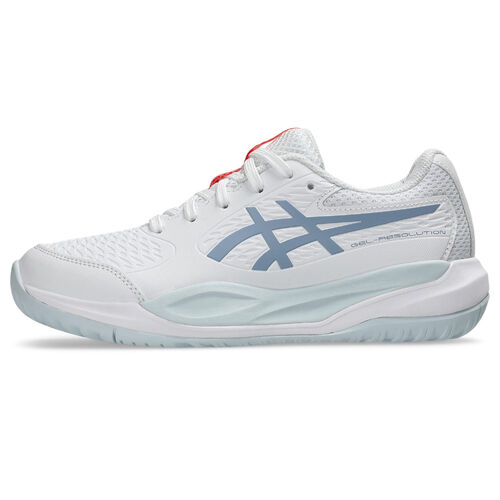 Asics Junior Gel Resolution X GS - White/Grey Blue [Size : US - 1]