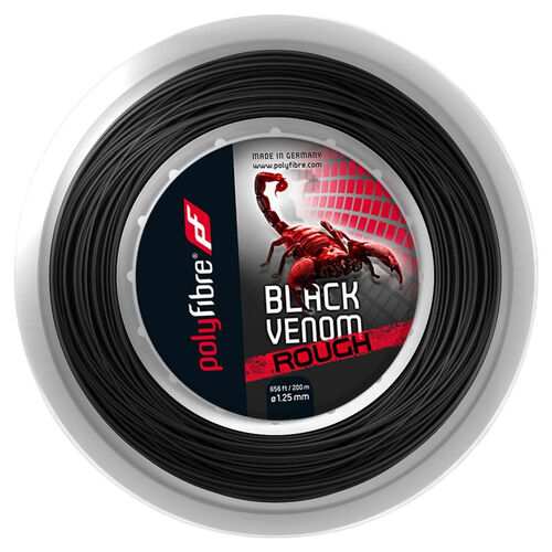 Polyfibre Black Venom Rough 1.25mm 200m Reel