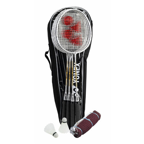 Yonex 4 Players Badminton Racquet Set Racket - Shuttlecocks - Net - Poles - Bag