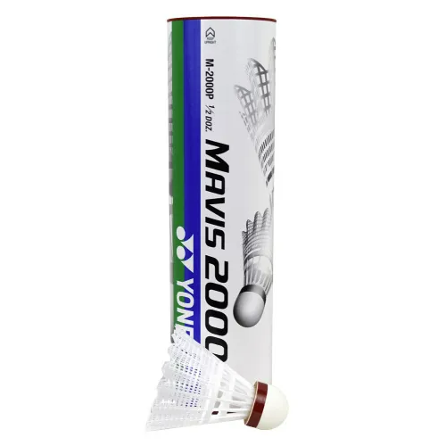 Yonex Mavis 2000 Nylon Badminton (6) Shuttlecocks (Fast- Red)