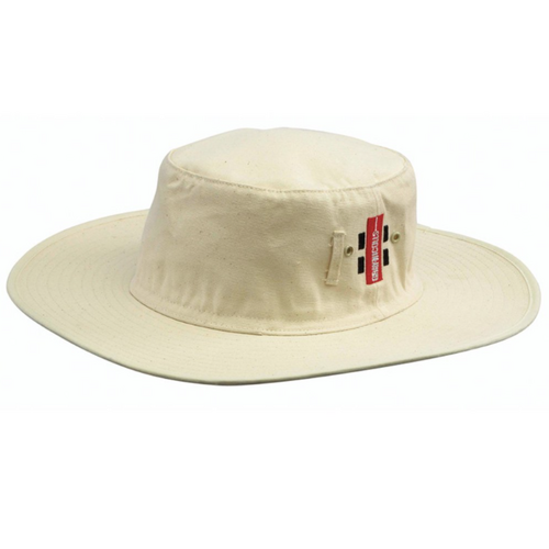 Gray Nicolls Cricket Wide Brim Sunhat - Off White [Size : Youth ]