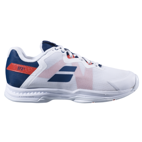 Babolat SFX3 AC Men's Shoes White/Blue [Size: US 10]