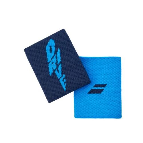 Babolat Logo Jumbo Wristbands - Drive Blue 