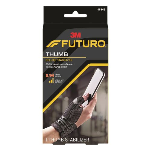 Futuro Deluxe Thumb Stabiliser Black [Size: Small/Medium]