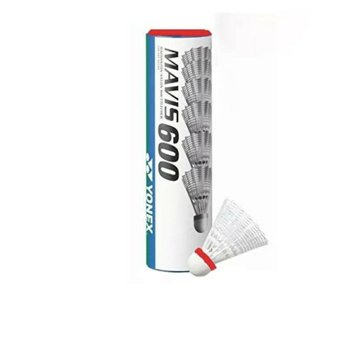 Yonex Mavis 600 Nylon Badminton (6) Shuttlecocks (Fast- Red)