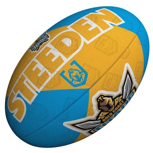 Steeden NRL Supporter Ball Titans 11 inch Mini Football