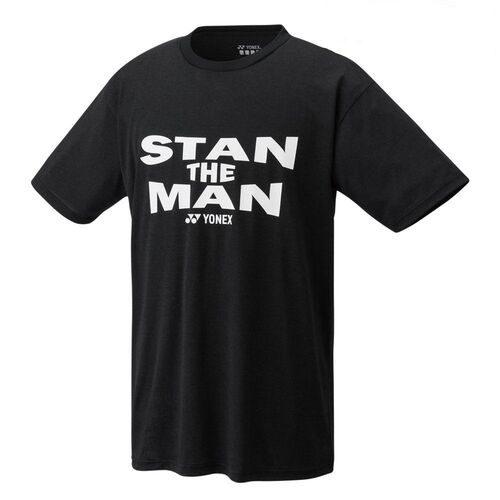 Yonex Stan The Man Men's T-Shirt Black [Size: US Small]