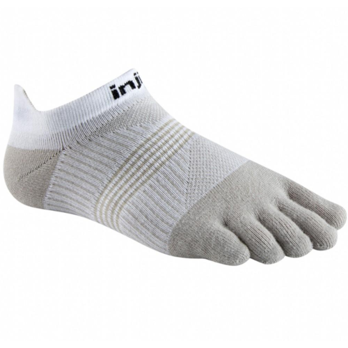 Injinji Run 2.0 Women's Specific Lightweight No-Show Sock [Colour: White/Sand] [Size: M/L]