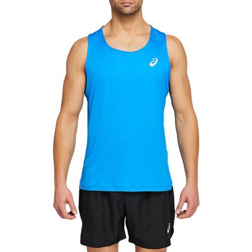 Asics Silver Singlet Mens Directoire Blue [Size: US Extra Large]