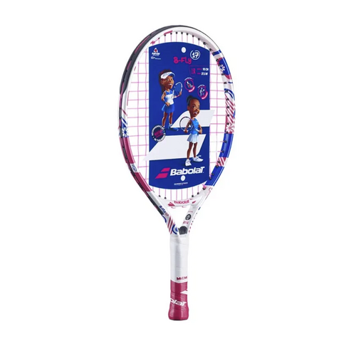 Babolat B FLY 17" Junior Tennis Racquet - White/Pink/Purple 