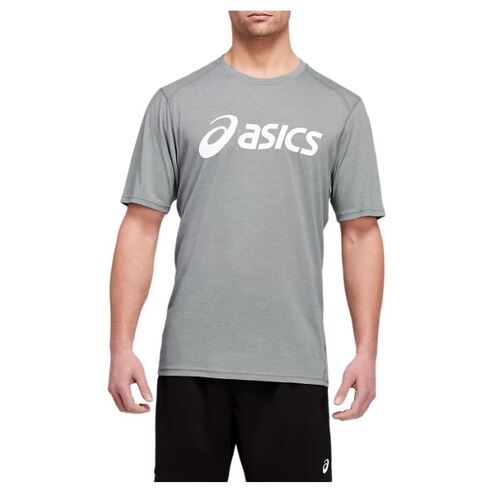 Asics Triblend Training Short Sleeved Top - Grey [Size : Small]