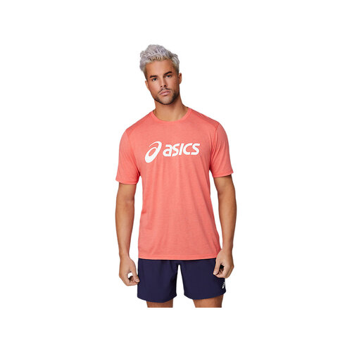 Asics Mens Triblend Training Short Sleeved Top - Red Alert [Size : Small]