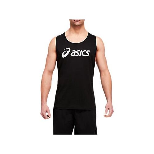 Asics Mens Triblend Training Tank - Black/White [Size: US Medium]