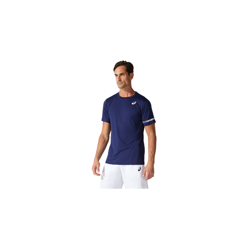 Asics Mens Court Short Sleeve Shirt - Blue [Size : XL]