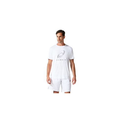 Asics Men's Court Spiral Shirt - White [Size : XL]