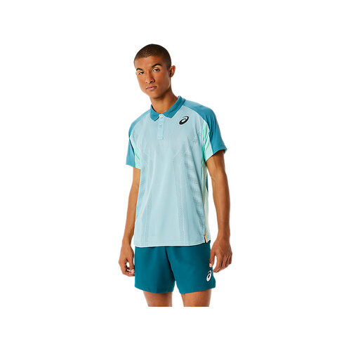 Asics Mens Match Actibreeze Polo Shirt - Misty Pine [Size : US - Small]