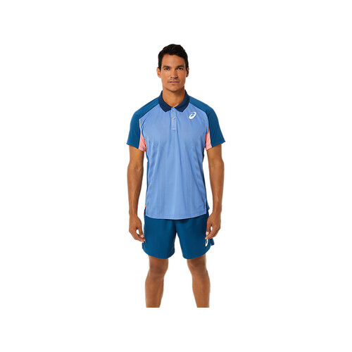 Asics Mens Actibreeze Polo Shirt - Light Indigo [Size : US - Small]