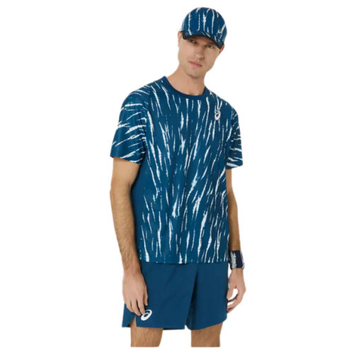 Asics Mens Game SS top - Mako Blue [Size: Medium]
