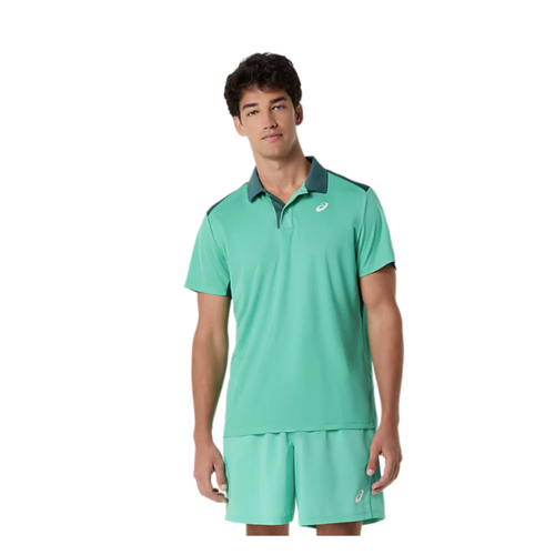 Asics Mens Court Polo - Aurora Green [Size : US - Medium ]