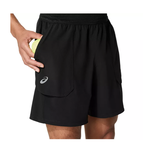 Asics Mens Match Short 7" - Black [Size : Small ]