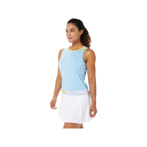 Asics Womens Court Graphic Tank - Arctic Sky [Size: US - Small]
