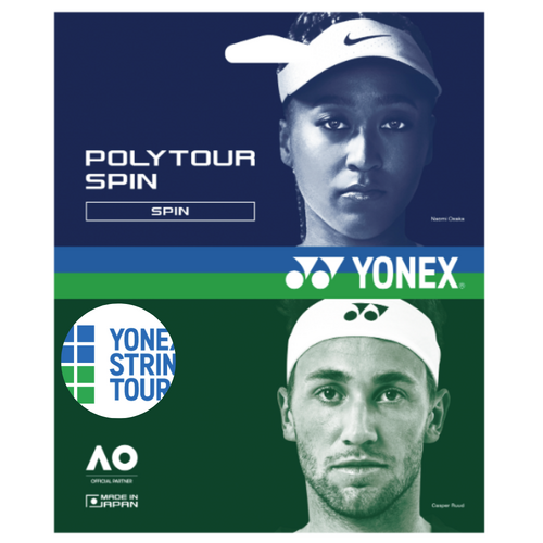 Yonex Poly Tour Spin 1.20/17 Black - 12m Set 