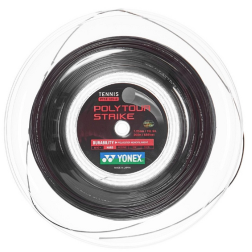 Yonex Poly Tour Strike 1.25/16L Black - 200m Coil 
